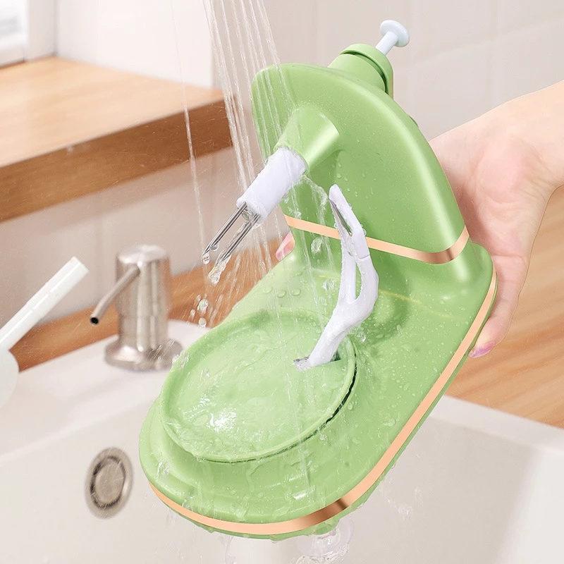 Новая ручная овощечистка для овощей из нержавеющей стали, машина для нарезки фруктов, машина для очистки фруктов, набор, креативный кухонный инструмент для резки