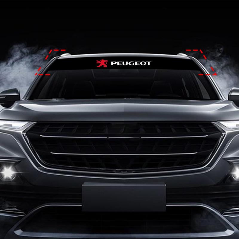 Наклейки на лобовое стекло автомобиля Передняя и задняя декоративная эмблема Для Peugeot 308 408 508 RCZ 208 3008 2008 206 207 108 406 407 408 206 207 208 306 307