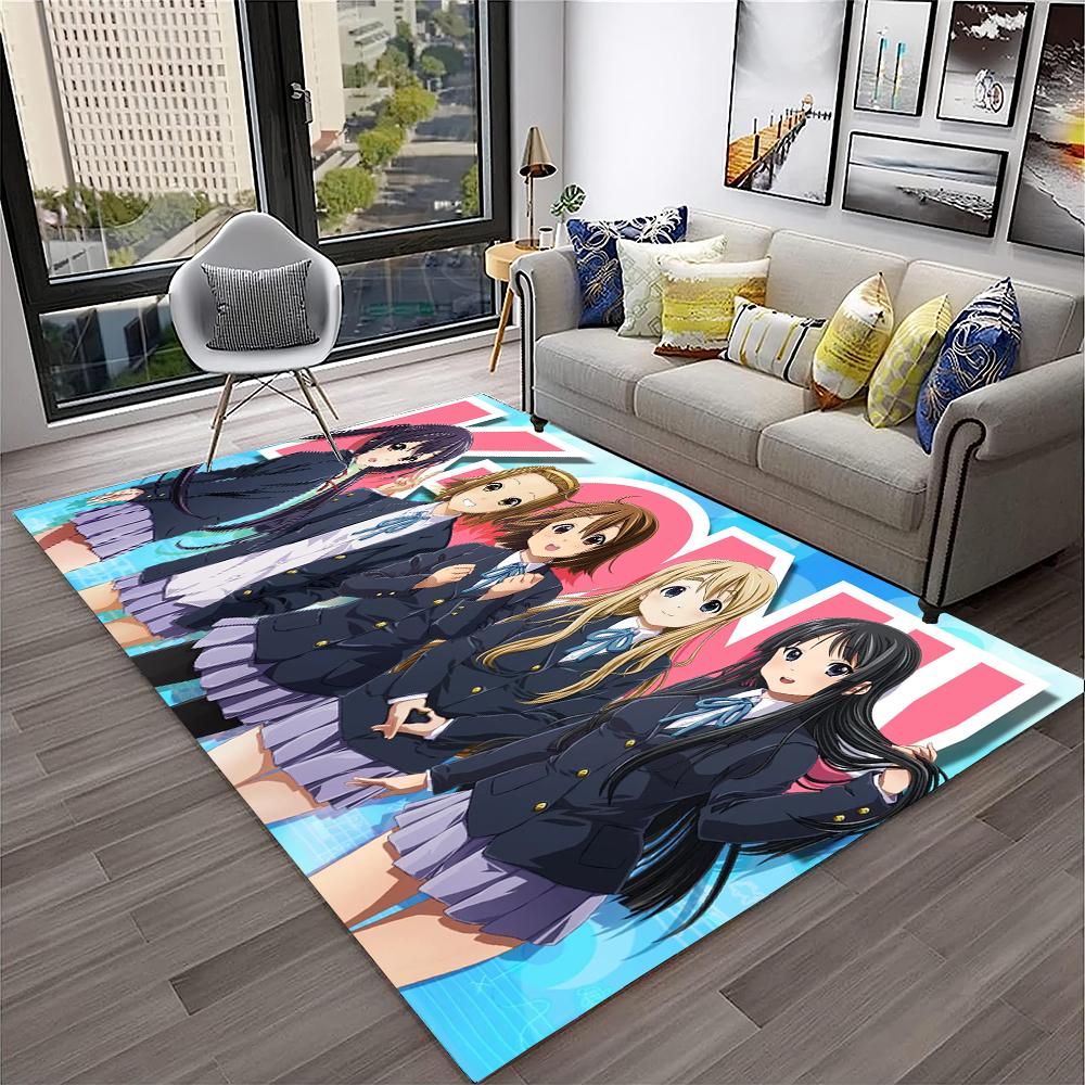 Кавайные Девочки K-ON Мультяшный Милый Лолита Ковер Коврик для Дома Гостиная Спальня Диван Придверный Коврик Декор, Детский Ковер Нескользящий Напольный Коврик