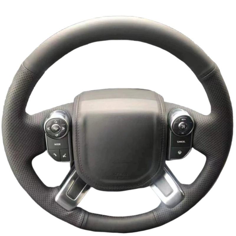 Hand-sewn Steering Wheel Cover Anti-slip Wear-resistant Microfiber Leather For Land Rover Range Rover Evoque Discovery 5