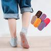 Anti-slip Silicone Bottom Kids Ankle Socks Soft Cotton Breathable Comfortable Children Boat Sock for Boys Girls Floor Socks