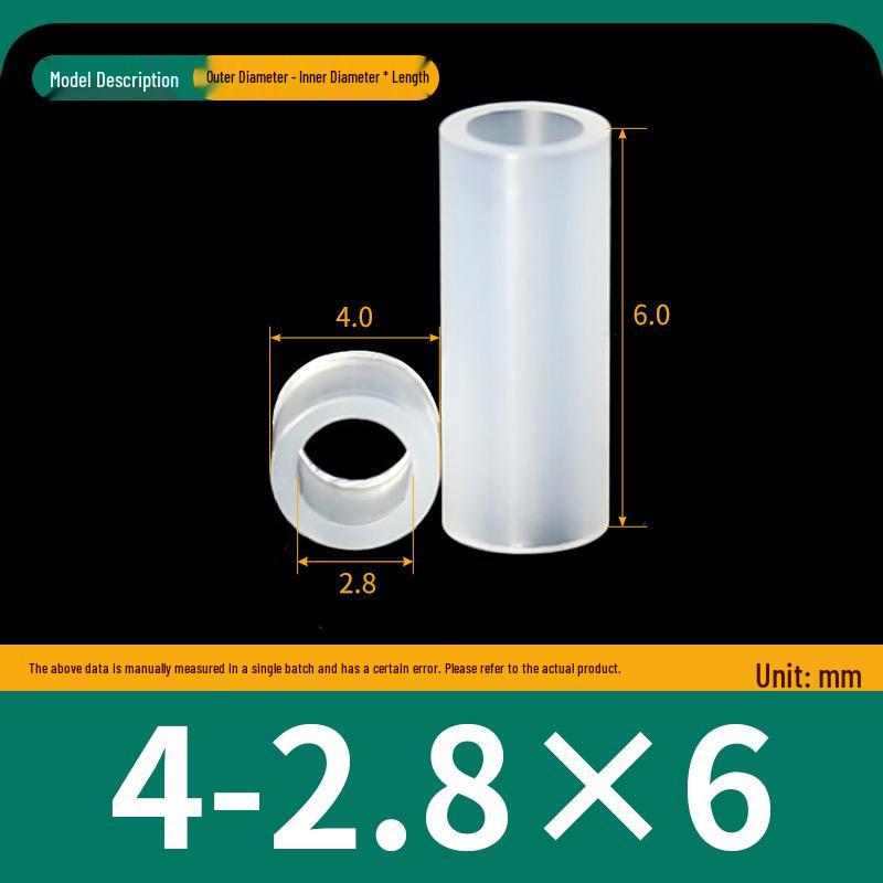 Nylon Insulating Spacer Column M2.8, Round Through-hole Plastic Standoff, Heightening and Isolation Support.