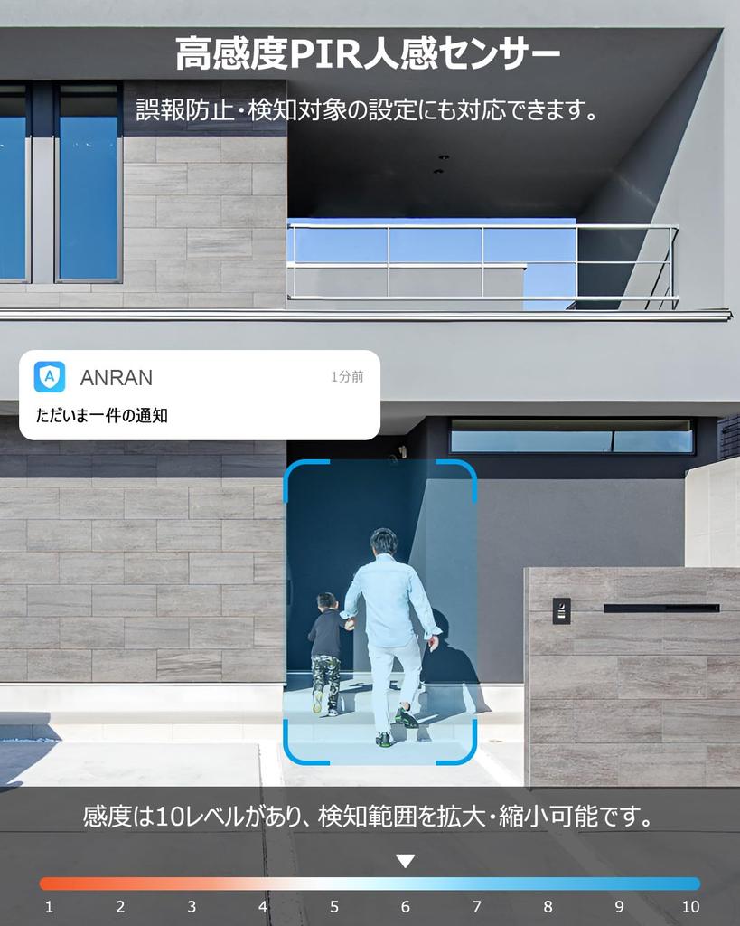 Solar Panel Integrated Security High Efficiency ANRAN Security Camera Outdoor Solar Surveillance Camera Outdoor Solar No Construction Required