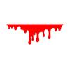 Red Blood Drips Stickers Auto Halloween Theme Styling Body Waterproof Tail Glass Decals Headlight Light Stickers Decorative F3N3