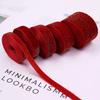 Glitter Christmas Velvet Ribbon 5 Yards Bow Ribbon Gift Box Packaging Ribbon Wrapping