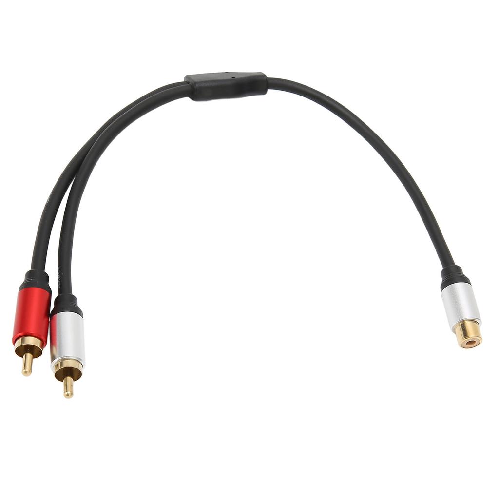 1RCA Female to 2RCA Male Cable 1 Female to 2 Male Y Splitter Удлинительный шнур для ТВ-сабвуфера