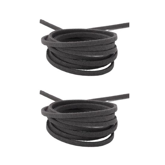 2 шт. бархатной веревки длиной 4 м и шириной 3 мм бархатный шнур для самостоятельного изготовления шнурков для обуви, изготовления ювелирных изделий, ремешков, ожерелий, браслетов, плетеных веревок