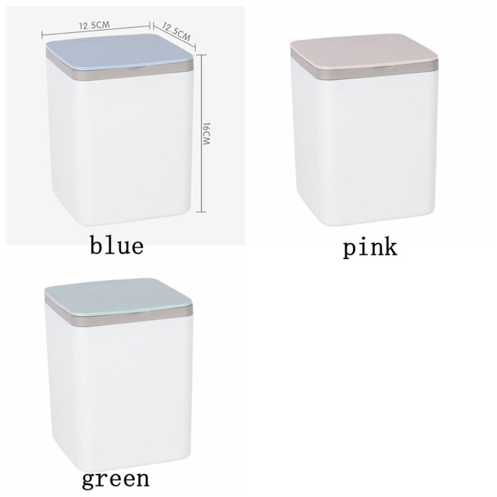 Mini Desktop Trash Can Plastic Waste Bin Collection Basket Rubbish Can Bathroom