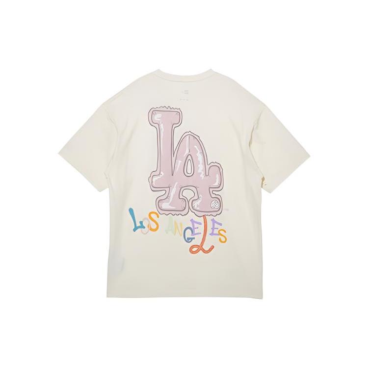 New Era T Shirt Couple, Trendy And Versatile Unisex Ivory White 13280321