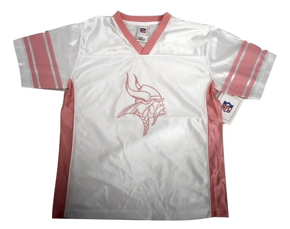 Футбольная майка для девочек NFL Minnesota Vikings NWT L(10-12),XL(14<wbr/>-16) Футболка Unisex