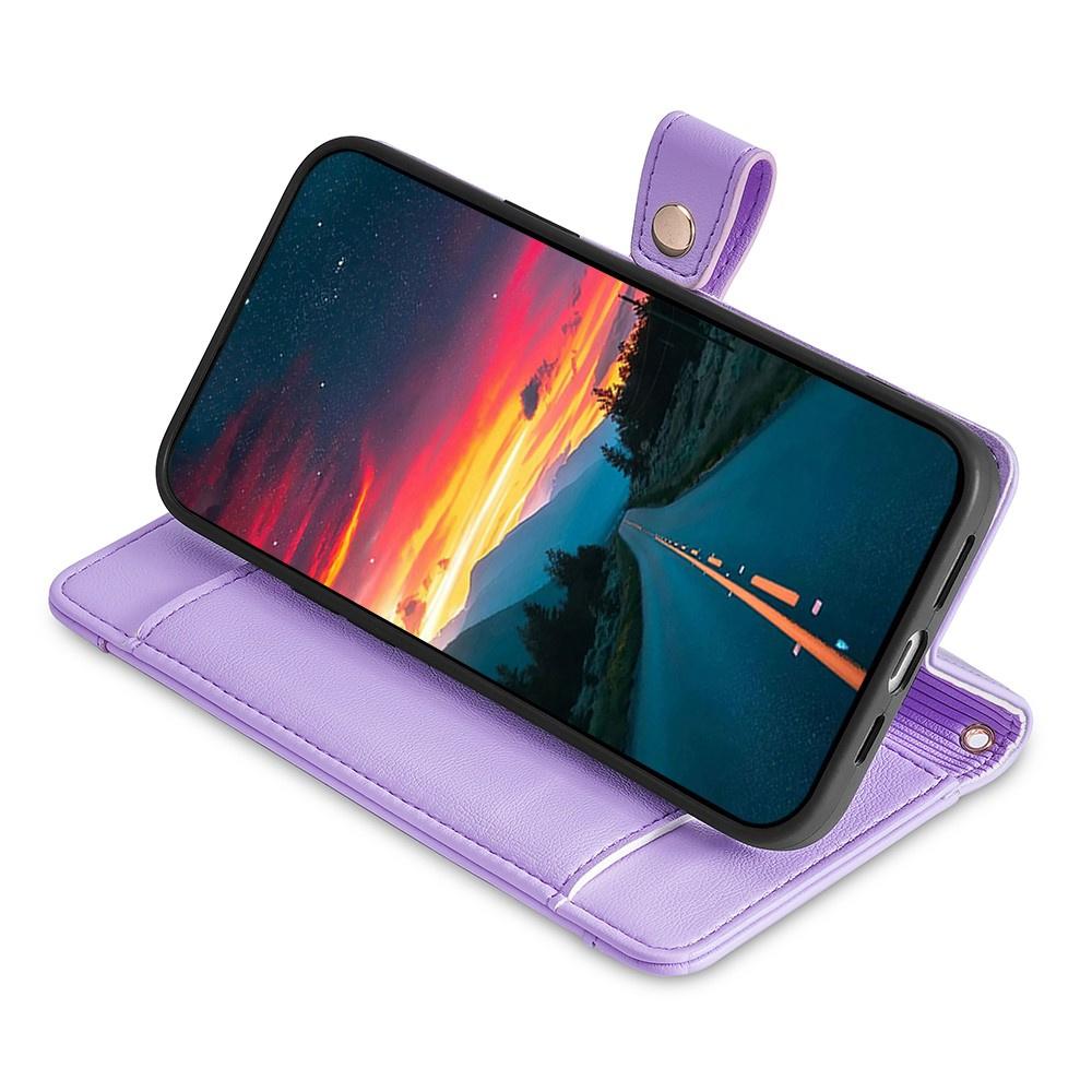 Oppo Reno 11F 5G Flip Case, Wallet Zipper Pocket, Purple