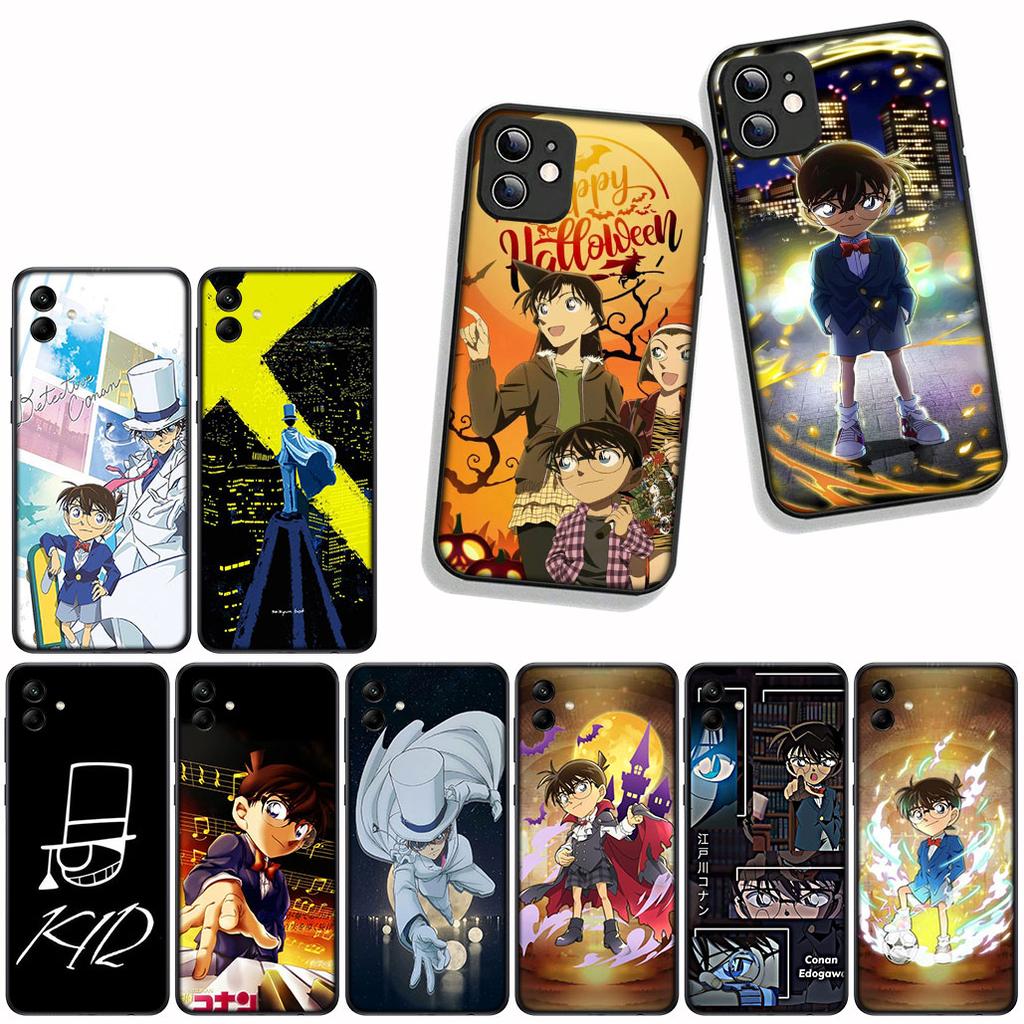 Чехол-бампер Cover для Samsung Galaxy S25 S23 S22 S24 FE Ultra S10 Plus A05 A06 A15 A16 A26 A35 S10E Чехол Детектив Конан KIDs