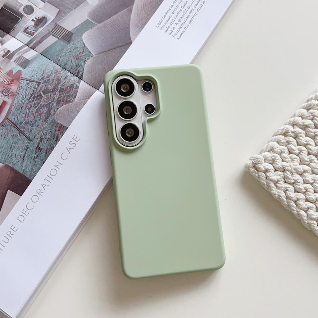 Original Liquid Silicone Shockproof Phone Case For Samsung S26 S25 Edge S24 FE Plus Ultra A57 A37 A17 A56 A36 Solid Color Cover