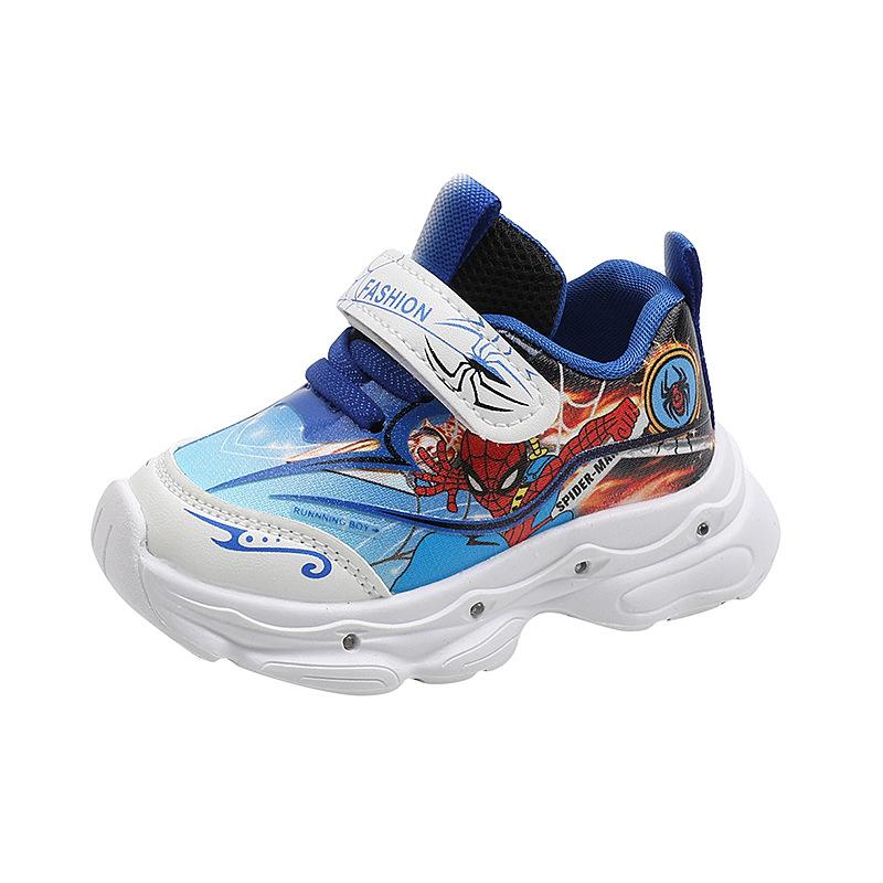 Boys Light Up Sneakers Spring Autumn Breathable Soft Sole Fashionable LED Casual Shoes For Kids