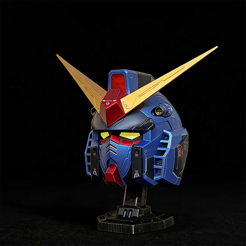 Аниме Rx78 Yuanzu Комикс-выставка Косплей Шлем Фигурки Действия Носимая Светящаяся Версия Игрушки Подарки на День Рождения Коллекционная Подвижная Сочлененная Масштаб