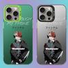 Silver Cross-Border Anime Handsome Guy IMD Mobile Phone Case for iPhone 15/14/13/11/8.