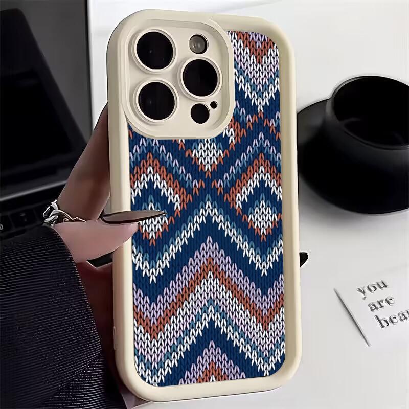 Свитер в богемном стиле Силиконовый чехол для телефона Для Xiaomi Mi 14T 14 13T 13 12T 11 Lite 5G Poco X6 X5 X3 F5 F6 M6 Pro Чехол