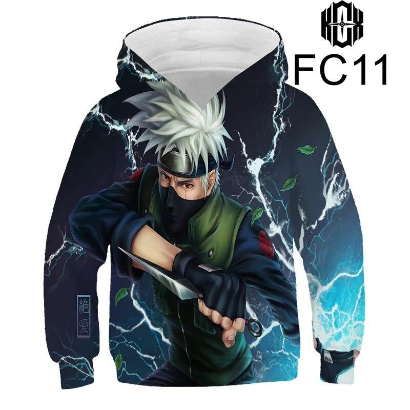 Толстовки с 3D принтом «Узумаки Наруто» для мужчин и женщин, детские толстовки для мальчиков и девочек, уличная одежда, пуловер, топы с длинными рукавами