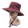 Vintage Wide Brim Hat National Wind Anti-uv Bucket Hat Causal Western Cowboy Hat  Fishing