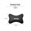 1Pcs Car Seat Neck Pillow Headrest Auto Accessories For Jeep Grand Cherokee Wrangler JK Gladiator Compass Renegade Patriot Liber AKZ1