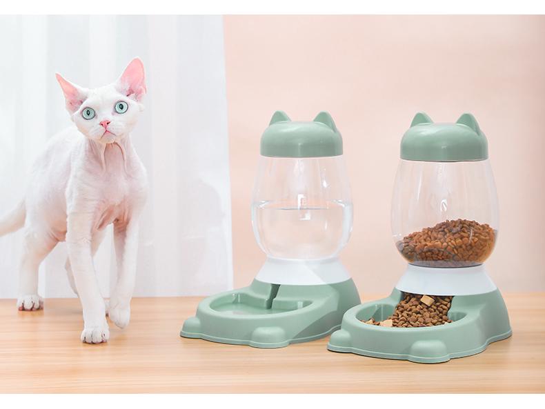 Автоматический поилка с кормушкой для кошек и собак