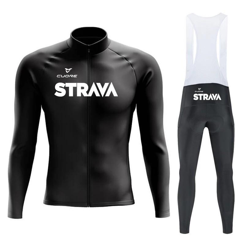Men Women Cycling Jersey Set Long Sleeve Quick Dry Mountain Bike Riding Outfit Breathable Sportswear