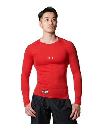[Under Armor] Heat Gear Armor Компрессионный лонгслив с круглым вырезом (Бейсбол) 1358646 Мужской 600 Япония MD (эквивалент японского размера M)
