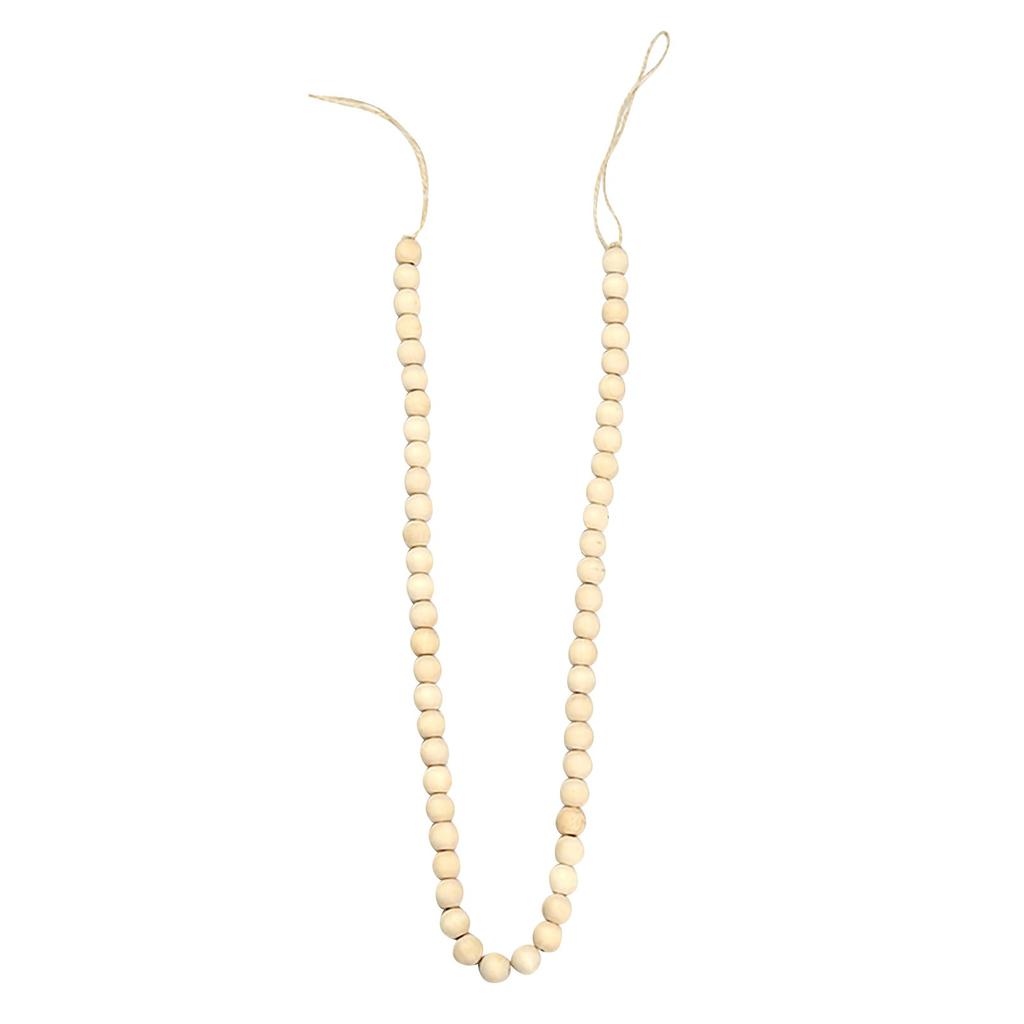 Гирлянда ручной работы с джутом, деревенской кисточкой, гирлянды из деревянных бусин для ротанга, макраме, настенное украшение, подарок в стиле бохо, деревянный декор для дома, сделай сам