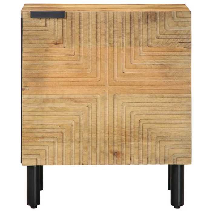 VidaXL Table de chevet marron 40x33x46 cm bois de manguier solide, armoire de lit, meuble de chambre à coucher, table de 4017716