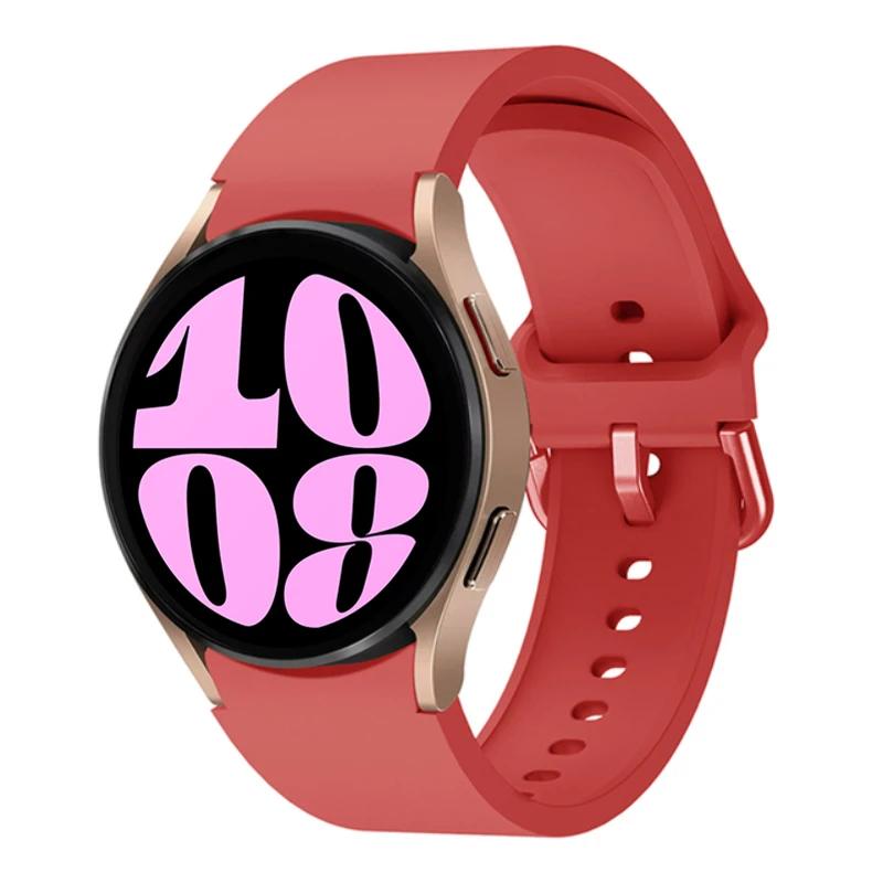 Силиконовый ремешок без зазоров для Samsung Galaxy Watch 7/6/5/4 44мм 40мм 5Pro 45мм Браслет Galaxy 6 Classic 47мм 43мм 46мм Correa