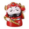 Cartoon God of Wealth Figurine Hand-painted Chinese Immortals Statue Resin Sculpture Home Office Desktop Decoration Ornament