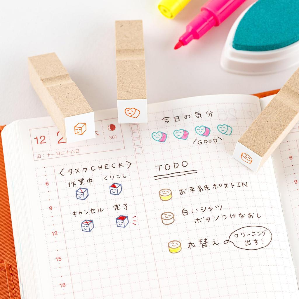 Hobonichi Checkbox Trio Stamp Set