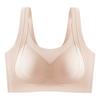 Pull and gather, large size, seamless comfort, no steel ring, double breasts, upper support, anti-sagging, beautiful back bra