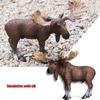 Моделирование диких животных Модель Твердые статические североамериканские лосиные украшения Игрушка