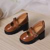 Academic Style PU Leather Shoes Multicolor High Heel Only Selling Shoes Doll Shoes  For 4/1 BJD