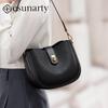 ESUNARTY 2026 Настоящая кожаная седельная сумка через плечо