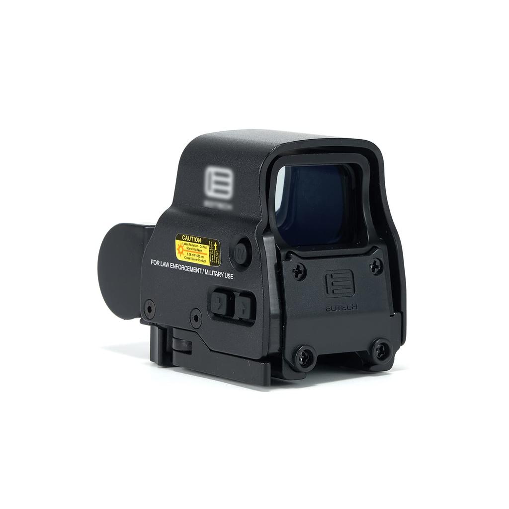 Bright Latest Improved Lens 558 EO EXPS3 Type Replica Dot Sight Holo Sight Latest Real Engraving QD Lever (Black)