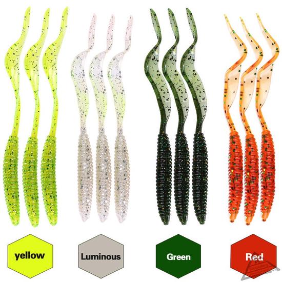 5 шт. черви мягкие рыболовные приманки искусственные приманки приманки рыболовные снасти