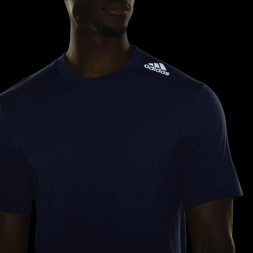 Adidas D4T Solid Color Crew Neck Pullover Sports Short Sleeve T-Shirt Men Tops Dark-Blue IC2017