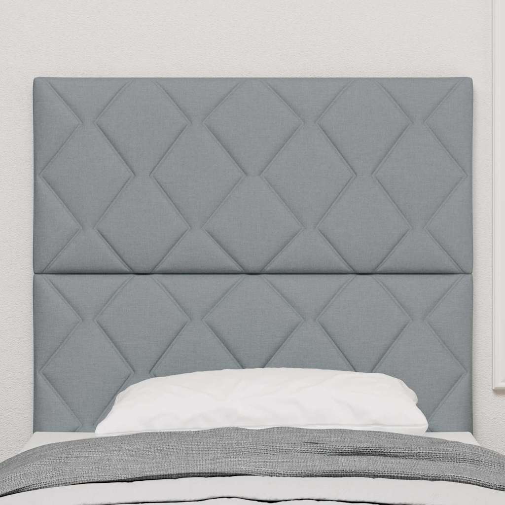 Headboard Light Grey 100 cm Fabric