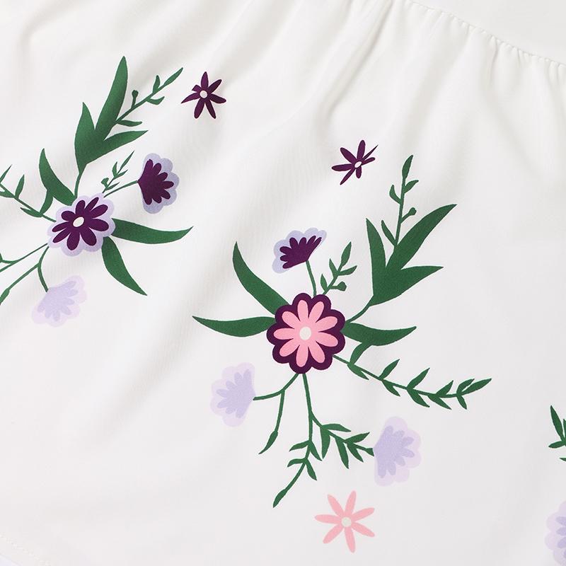 ZANZEA Женское повседневное свободное длинное платье с круглым вырезом и рукавами 3/4 с цветочным принтом