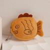 Cartoon Doll Keychains Women Cute Plush For Girls Gifts Creative Taiyaki Design Car Keychains Bag Charm