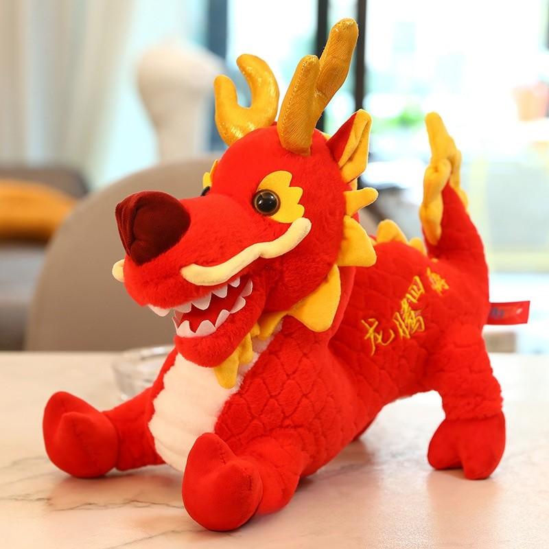 Chinese Dragon Soft Toy With Lightweight Plush Material For Home Decor And Collecting