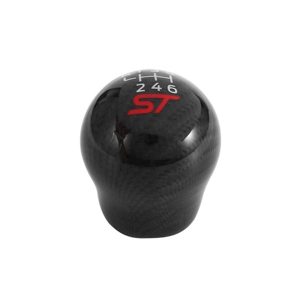 6 Speed Car Racing ST Carbon Fiber Gear Shift Knob for Focus ST Fiesta ST