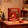 Bird Advents Calendars 2025 24 Days Acrylic Bird Ornaments Christmas Countdown Calendar Fun Animal Christmas Tree Decor Holiday Gift for Bird Lovers