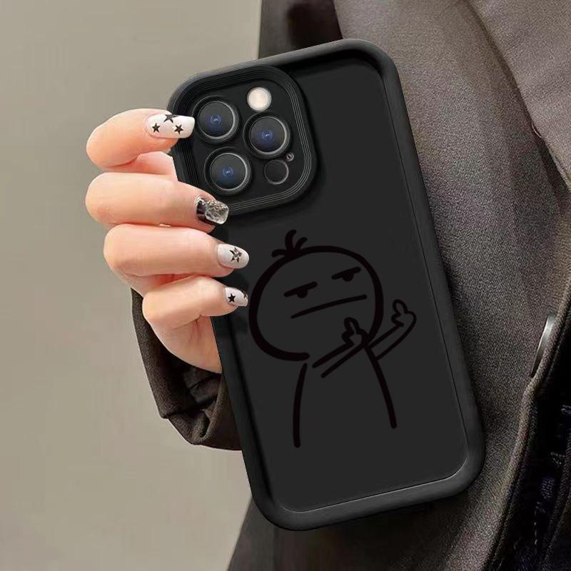 Интересные и смешные узоры персонажей Чехол для телефона iPhone 15ProMax 11 12 13 16 14 Plus Силиконовый Ударопрочный Защитная оболочка для объектива