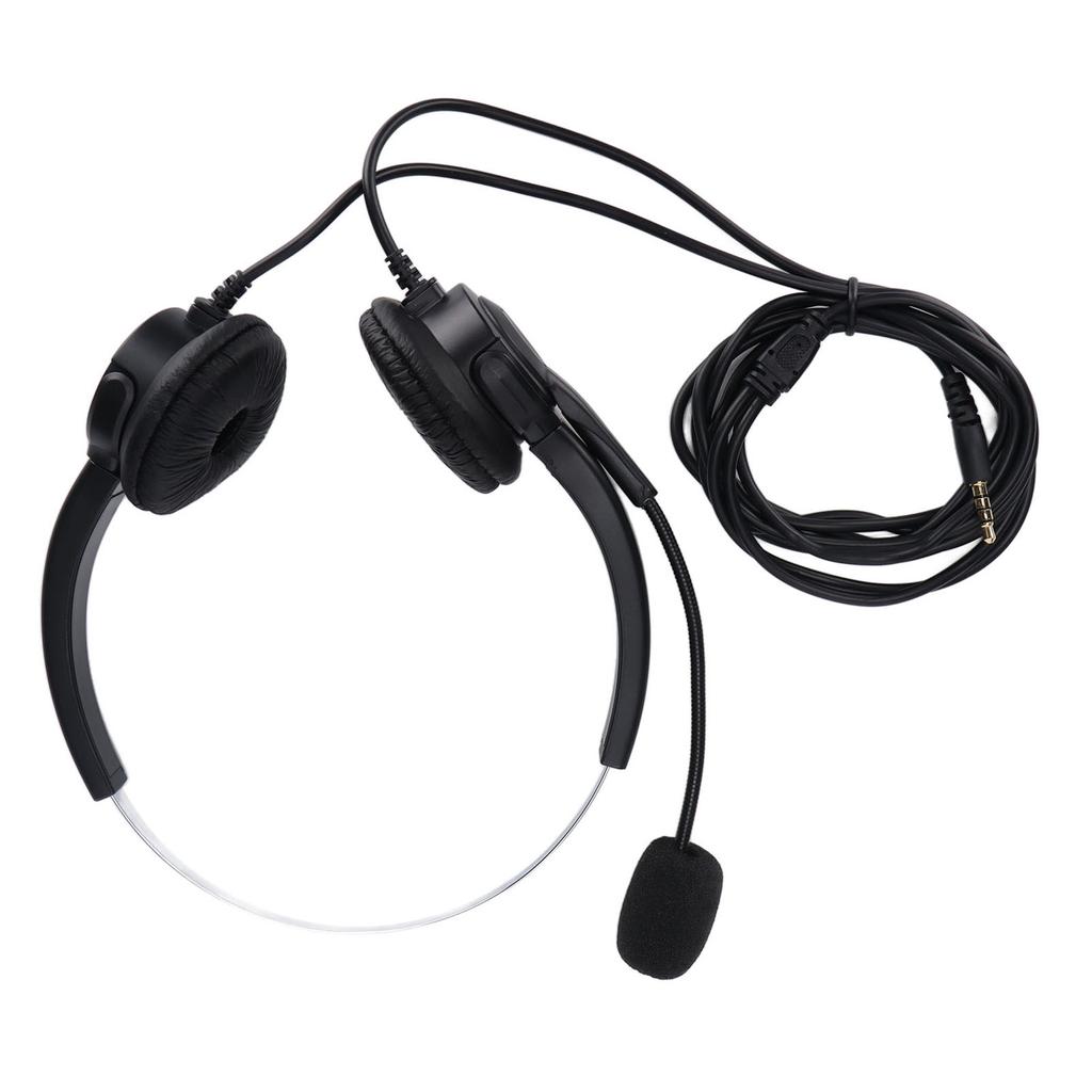 Call Center Headset USB 3.5mm Jacks Noise Cancelling Volume Control Customer Service Headphone for