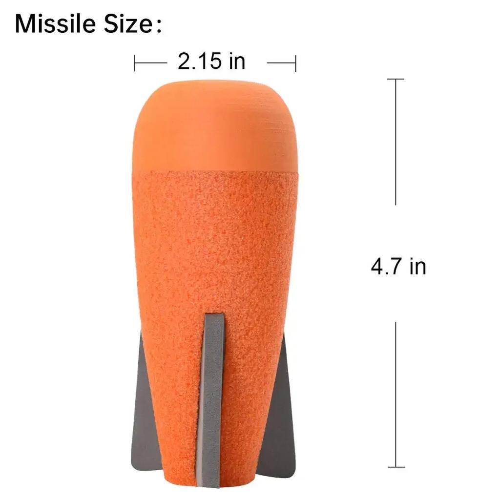 LFoam Mega-Missile Набор запасных ракет Игрушечные аксессуары Совместимы с Nerf Ракетный бластер серии N-Strike Elite Запускатель ракет