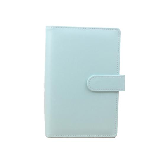 6-Ring Multi-pockets Loose-Leaf Binder Cover Faux Leather Planner Diary Loose-Leaf Notebook Cover School Supplies
