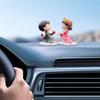 Приборная панель автомобиля Милая пара Украшение для пар Фигурки для пар Украшение воздушными шарами Аксессуары для салона автомобиля для девочек Подарки J2O9